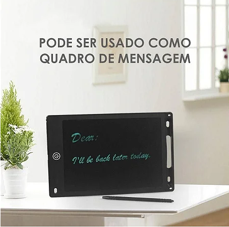 Tablet Infantil Lousa Mágica Digital LCD 8,5 Para Desenho Colorido Loja Ammix
