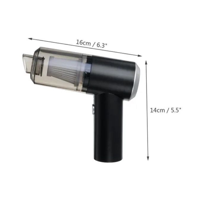 Mini Aspirador De Pó Automotivo Profissional 120W Sem Fio Recarregável - Loja Ammix