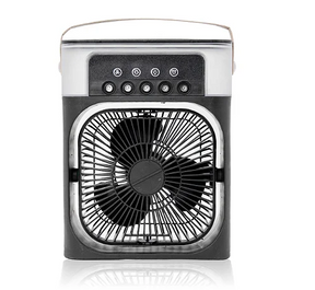 Ventilador Portátil Iluminação Umidificador Climatizador USB De Mesa Loja Ammix