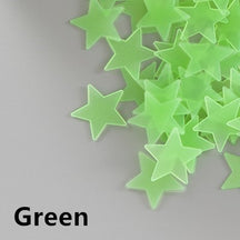 100 Stars Glow In The Dark 3d Pvc Fluorescent Luminous Wall Sticker For Bedroom Ceiling Loja Ammix