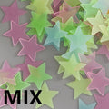 100 Stars Glow In The Dark 3d Pvc Fluorescent Luminous Wall Sticker For Bedroom Ceiling Loja Ammix