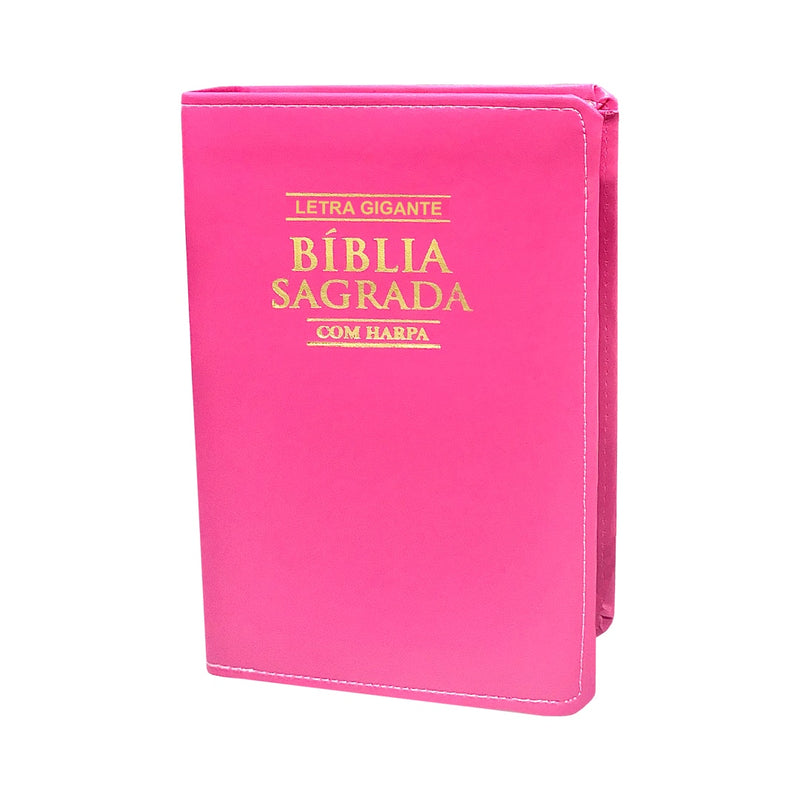 Kit 2 Bibles Holy Letter Giant C/ Harp-Luxury-Black and Pink - Tam - 14x21 cm Loja Ammix