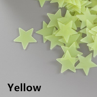 100 Stars Glow In The Dark 3d Pvc Fluorescent Luminous Wall Sticker For Bedroom Ceiling Loja Ammix