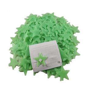 100 Stars Glow In The Dark 3d Pvc Fluorescent Luminous Wall Sticker For Bedroom Ceiling Loja Ammix