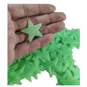 100 Stars Glow In The Dark 3d Pvc Fluorescent Luminous Wall Sticker For Bedroom Ceiling Loja Ammix