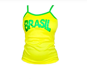 Camisa Regata Feminina Brasil - Loja Ammix
