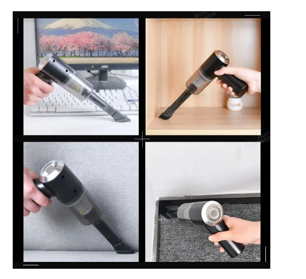 Mini Aspirador De Pó Automotivo Profissional 120W Sem Fio Recarregável - Loja Ammix