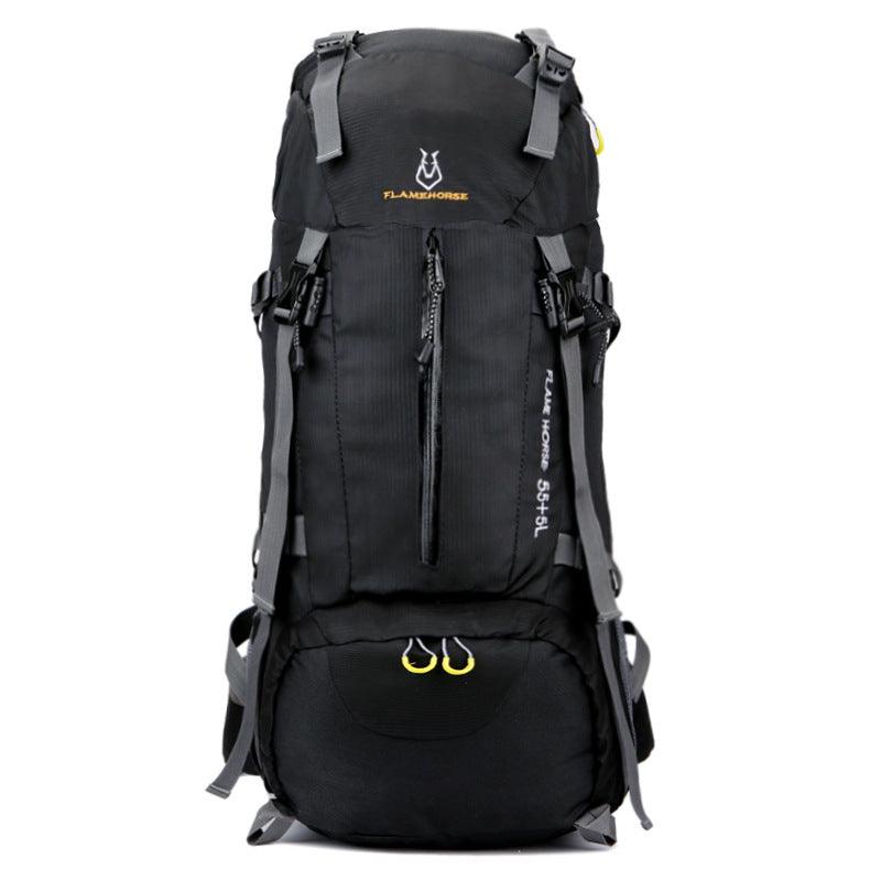 Mountaineering waterproof outdoor sports nylon bag Wild camping backpack Rainproof 60L mountaineering bag wholesale - Loja Ammix