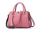 New trend ladies middle-aged slung shoulder mom handbag red bag - Loja Ammix