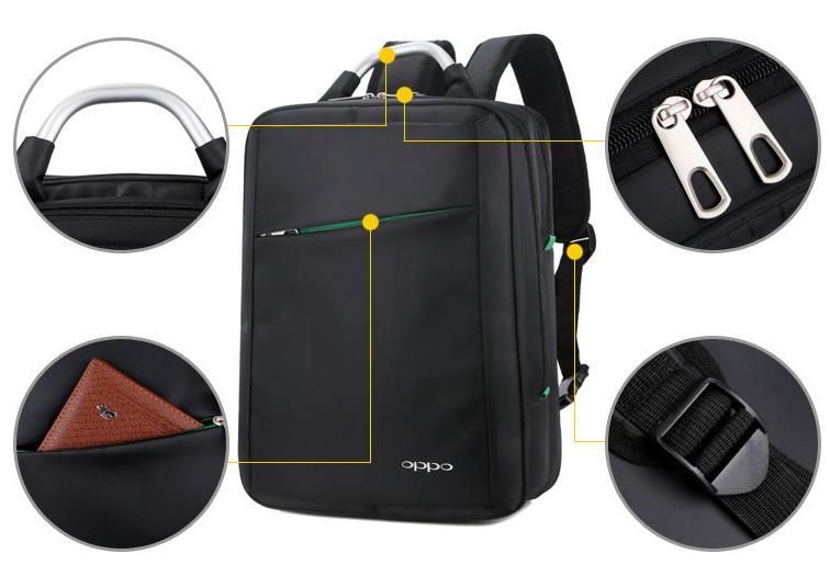 Notebook bag business men's computer bag portable travel bag aluminum multi-function backpack bag - Loja Ammix