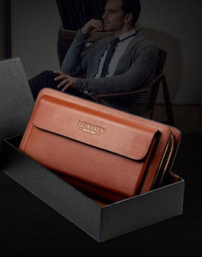 Bolsa Carteira de Couro Classic - Loja Ammix