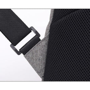 New men's bag shoulders Cotton canvas backpack outdoor travel bag Business large capacity student bag - Loja Ammix