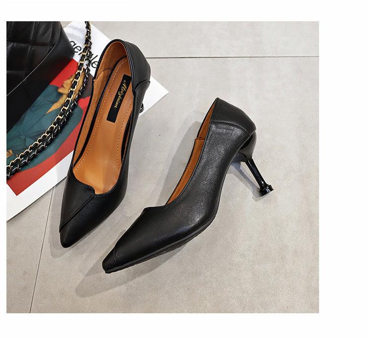 Black stiletto heel shoes - Loja Ammix