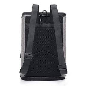 New men's bag shoulders Cotton canvas backpack outdoor travel bag Business large capacity student bag - Loja Ammix