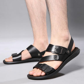 Sandália de Couro Masculina - Loja Ammix