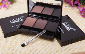 Paleta de Sombras para Sobrancelha de 3 Cores - Loja Ammix