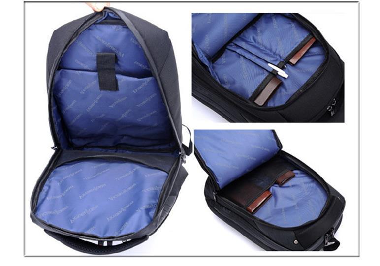 Swiss Army knife double shoulder bag can customize LOGO 15.6 inch computer bag business travel bag - Loja Ammix