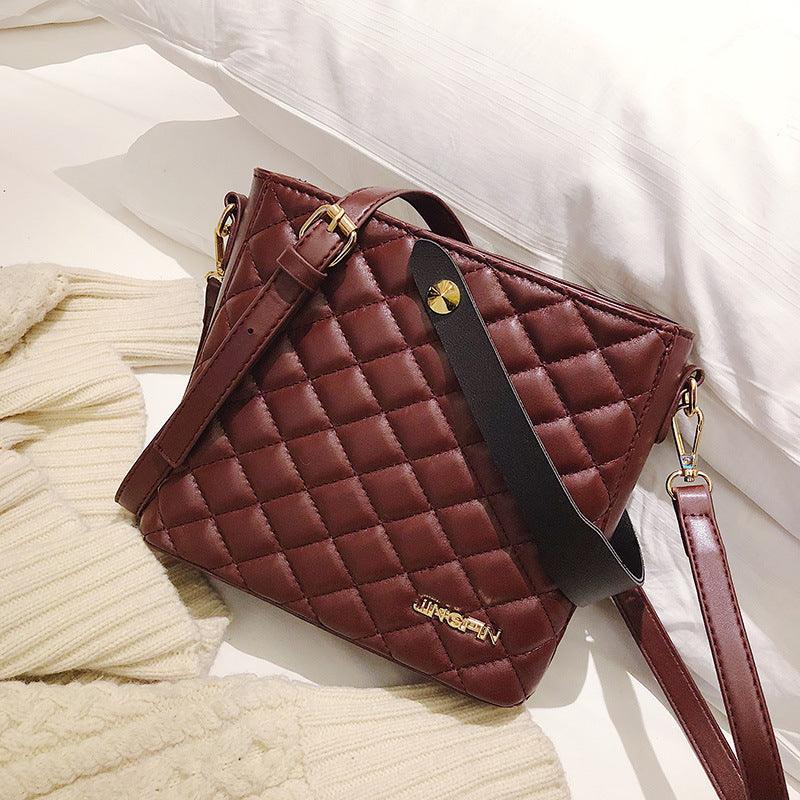 All-match small bag fashion simple diamond handbag - Loja Ammix