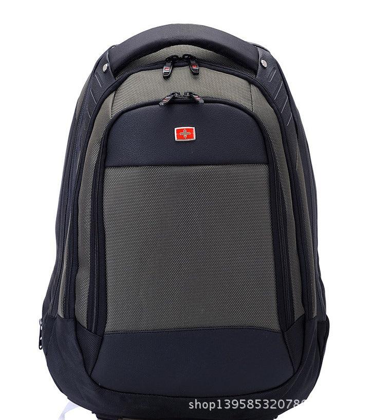 Swiss Army knife double shoulder bag can customize LOGO 15.6 inch computer bag business travel bag - Loja Ammix