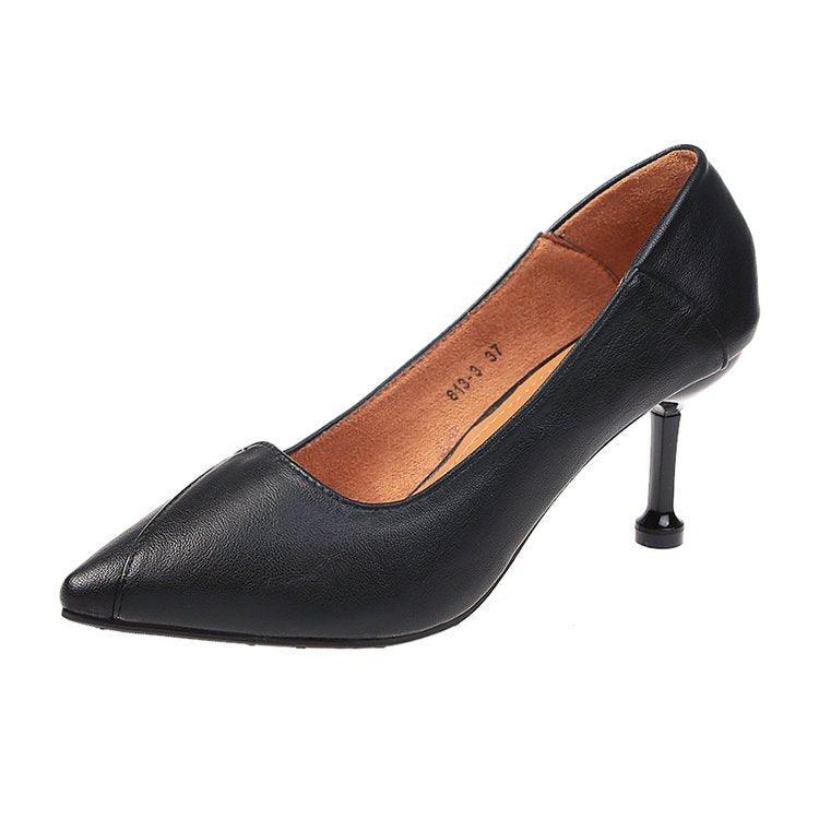Black stiletto heel shoes - Loja Ammix