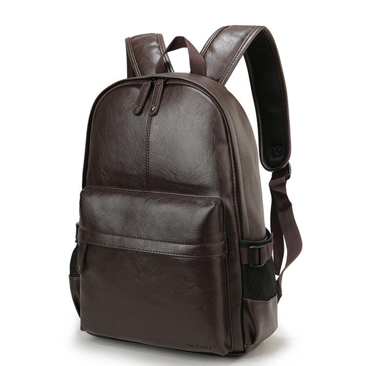 VORMOR Brand Men Backpack Leather School Backpack Bag For College Waterproof Travel Bag Men Casual Daypacks mochila male New - Loja Ammix