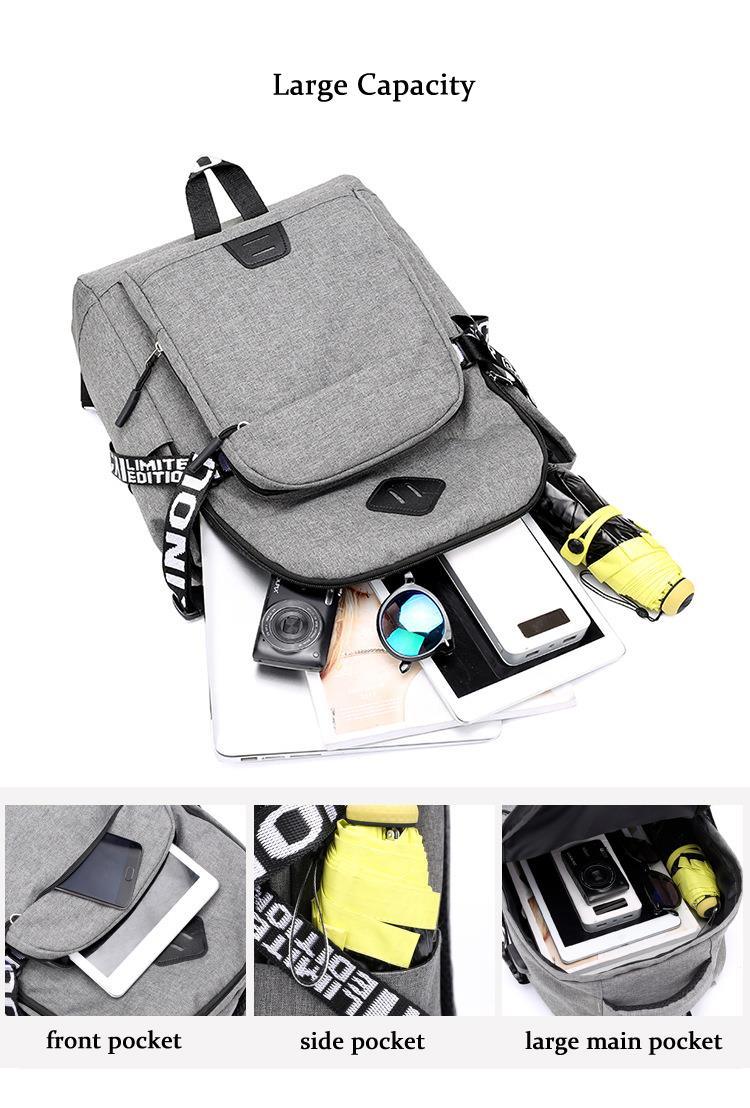 USB School Bag for boys girls Backpack Casual Rucksack Daypack Oxford Travel Fashion Laptop Backpacks Man Mochila Unisex Design - Loja Ammix