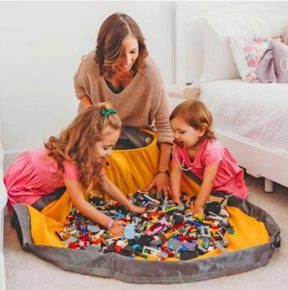 Portable Kids Toy Storage Bag And Play Mat Lego Toys Organizer Bin Box Baby Fashion Practical Storage Bags EJ880524 - Loja Ammix