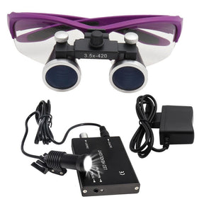 Lupa Dental Binocular Médico 2.5/3.5x420 - Loja Ammix