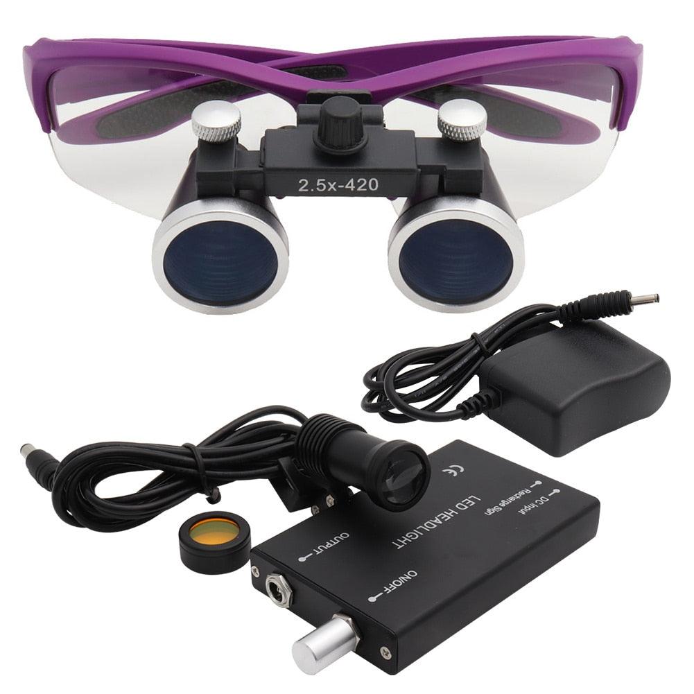 Lupa Dental Binocular Médico 2.5/3.5x420 - Loja Ammix