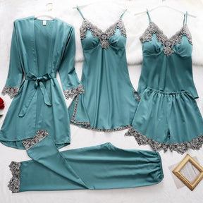 Conjunto de Pijama de Seda - Loja Ammix