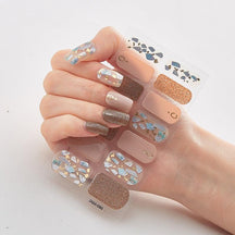 Four Sorts of Nail Stickers Fashion Nail Wraps Self Adhesive Manicure Decoracion Nail Strips Nail Sticker Set Nail Art - Loja Ammix
