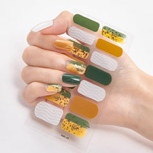 Four Sorts of Nail Stickers Fashion Nail Wraps Self Adhesive Manicure Decoracion Nail Strips Nail Sticker Set Nail Art - Loja Ammix