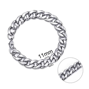 Pulseira de Corrente Masculina Aço Inoxidável - Loja Ammix