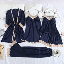 Conjunto de Pijama de Seda - Loja Ammix