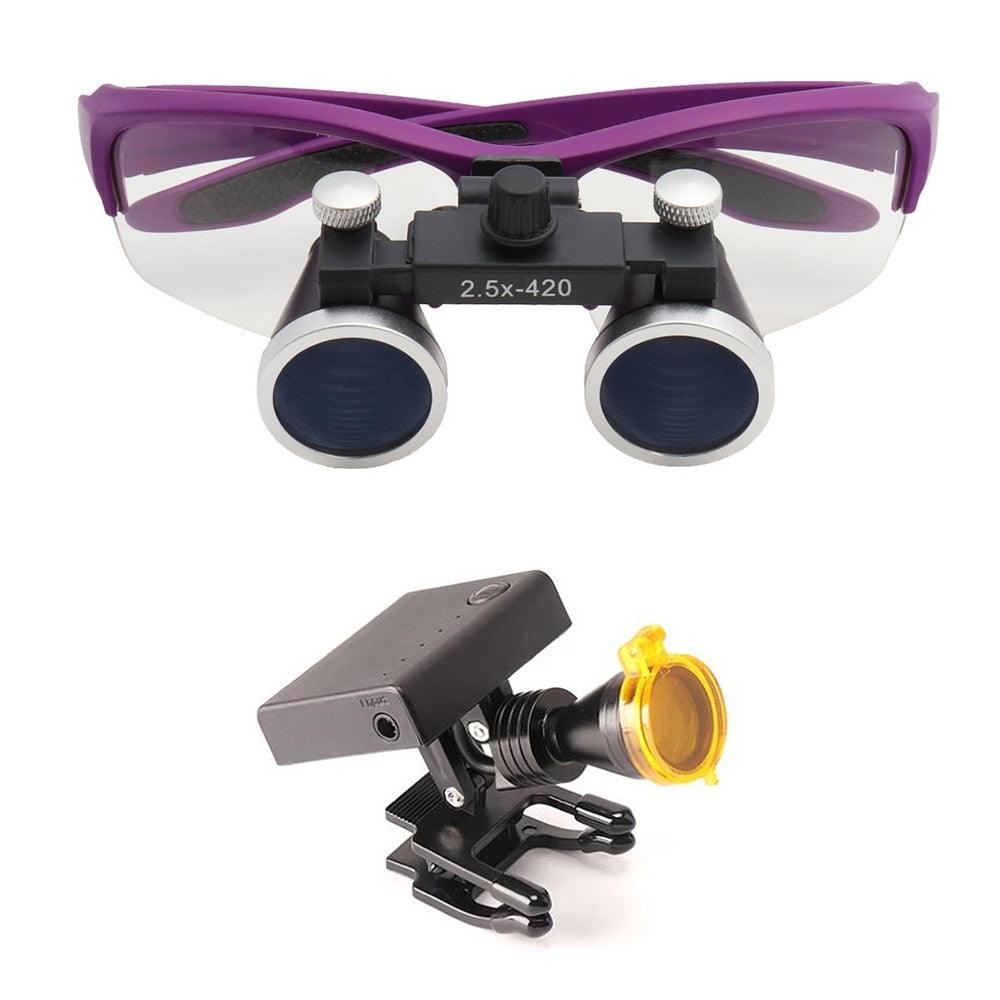 Lupa Dental Binocular Médico 2.5/3.5x420 - Loja Ammix