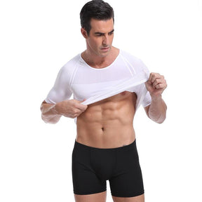 Camiseta Masculina de Tonificação Corporal Modeladora Postura - Loja Ammix