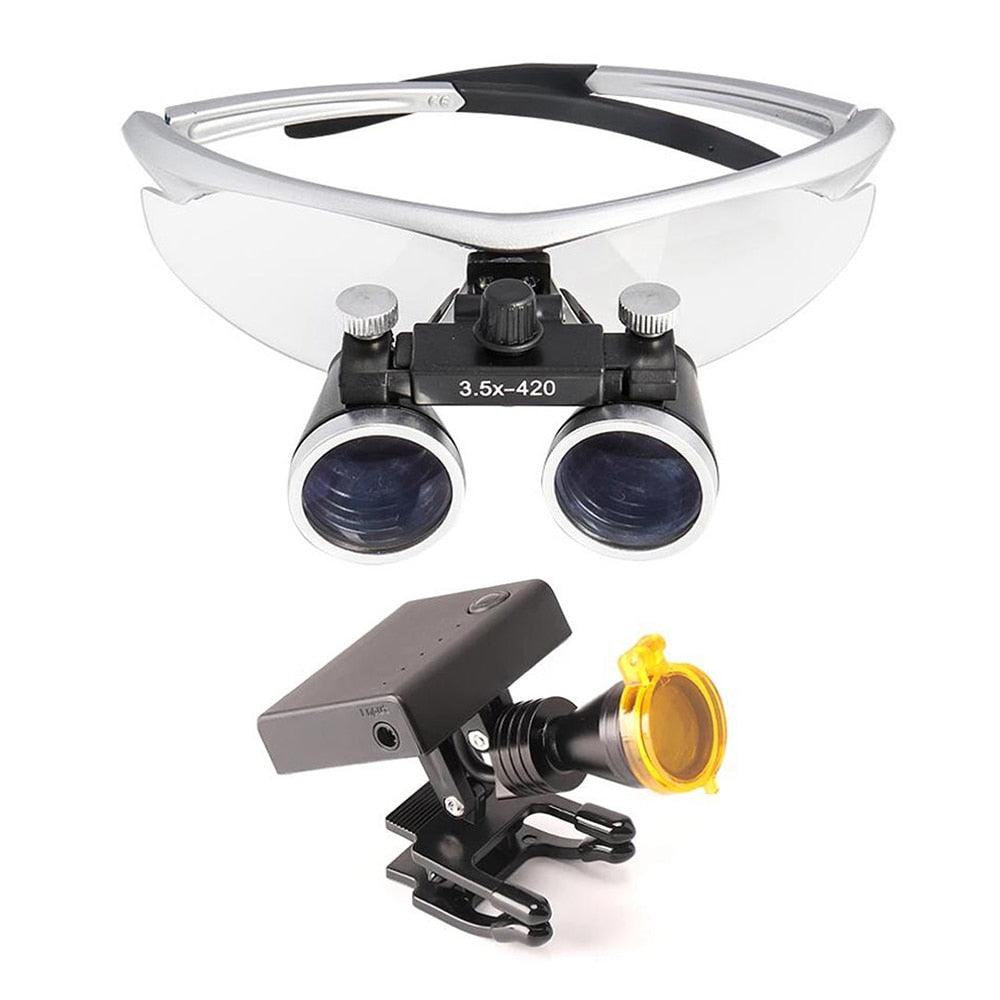 Lupa Dental Binocular Médico 2.5/3.5x420 - Loja Ammix