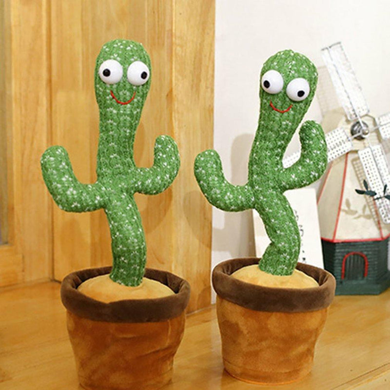 Lovely Dancing Cactus Doll Talking Toy Speak Sound Record Repeat Plush Toy Singing Cactus Toys Children Kids Education Toy Gift - Loja Ammix