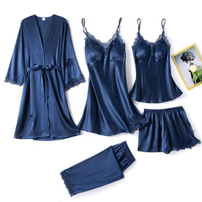 Conjunto de Pijama de Seda - Loja Ammix