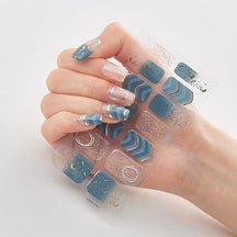 Four Sorts of Nail Stickers Fashion Nail Wraps Self Adhesive Manicure Decoracion Nail Strips Nail Sticker Set Nail Art - Loja Ammix