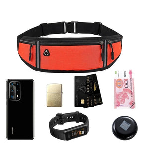 Professional Running Waist Bag Sports Belt Pouch Mobile Phone Case Men Women Hidden Pouch Gym SportsBags Running Belt Waist Pack - Loja Ammix