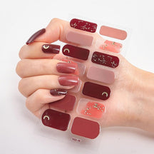 Four Sorts of Nail Stickers Fashion Nail Wraps Self Adhesive Manicure Decoracion Nail Strips Nail Sticker Set Nail Art - Loja Ammix