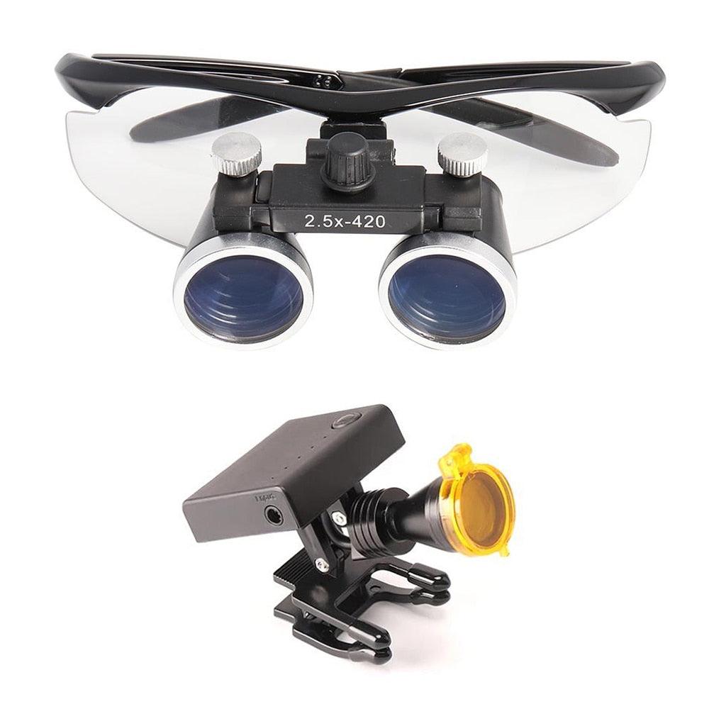 Lupa Dental Binocular Médico 2.5/3.5x420 - Loja Ammix