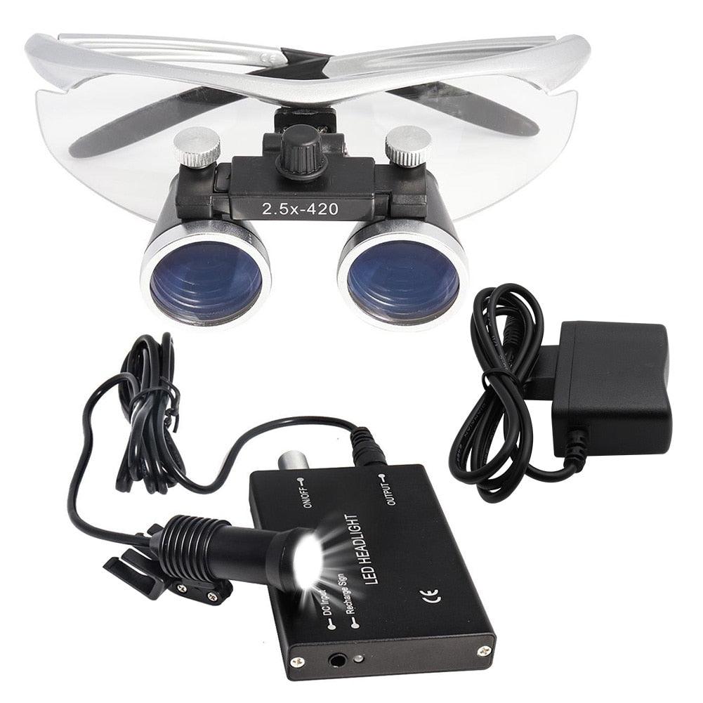 Lupa Dental Binocular Médico 2.5/3.5x420 - Loja Ammix