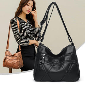 Bolsa de Ombro Feminina de Couro Designer de Luxo - Loja Ammix