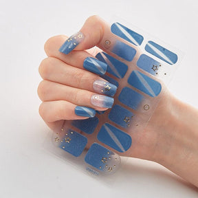 Four Sorts of Nail Stickers Fashion Nail Wraps Self Adhesive Manicure Decoracion Nail Strips Nail Sticker Set Nail Art - Loja Ammix