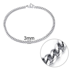 Pulseira de Corrente Masculina Aço Inoxidável - Loja Ammix