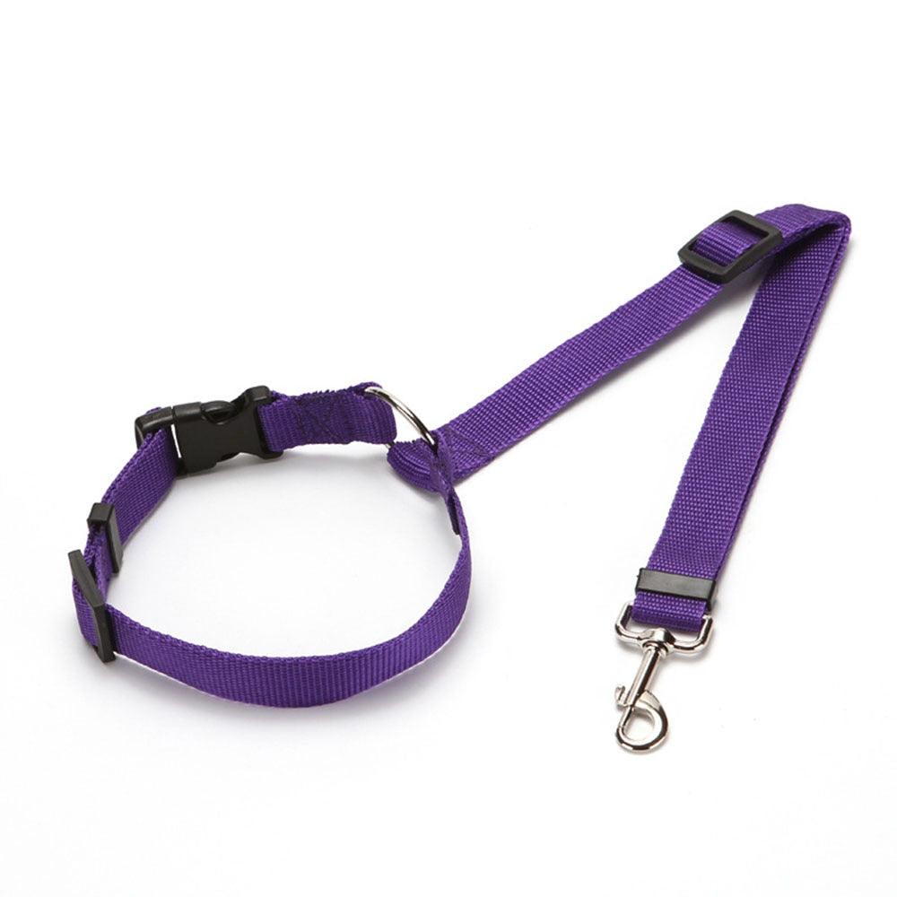Pet Products Universal Practical Cat Dog Safety Adjustable Car Seat Belt Harness Leash Puppy Seat-belt Travel Clip Strap Leads - Loja Ammix