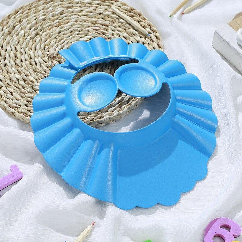 Adjustable Baby Shower Hat Toddler Kids Shampoo Bathing Shower Cap Wash Hair Shield Newborns Shower Accessories Baby Care - Loja Ammix