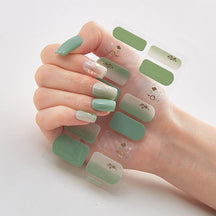 Four Sorts of Nail Stickers Fashion Nail Wraps Self Adhesive Manicure Decoracion Nail Strips Nail Sticker Set Nail Art - Loja Ammix